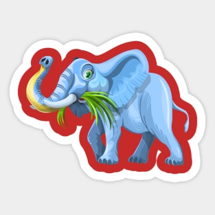 Elephant Illustration Sticker